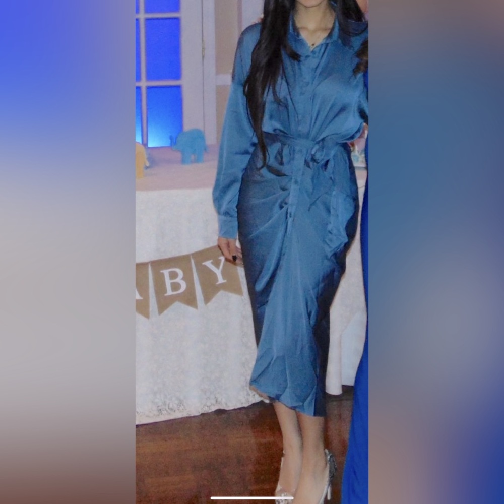 Dor L Dor Blue wrap dress